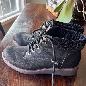 Blowfish black lace up boots